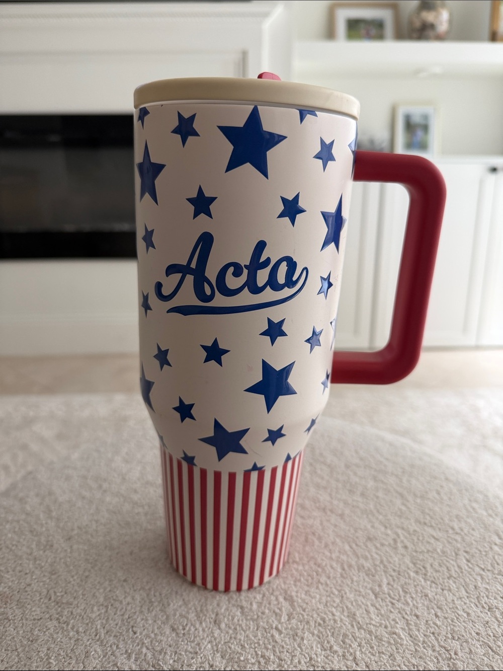 Acta x Hydrojug Star-Print Travel Tumbler in Red, White & Blue